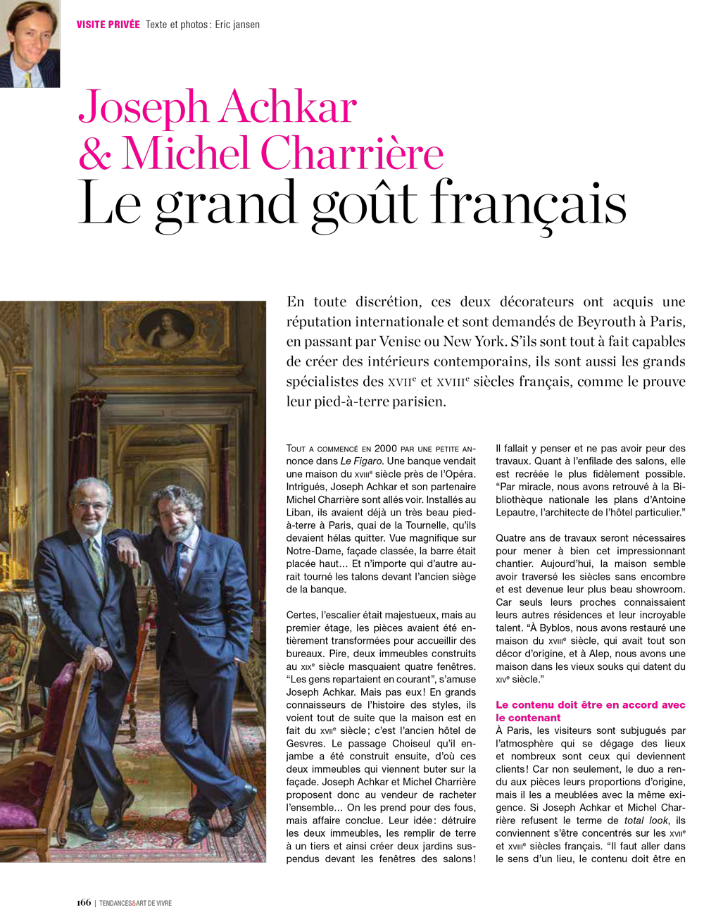 Joseph Achkar & Michel Charrière : Le grand goût français