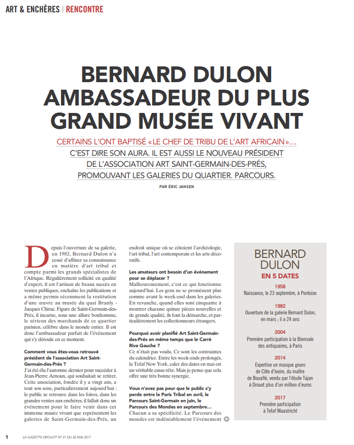 Bernard Dulon : Ambassadeur du plus grand musée vivant