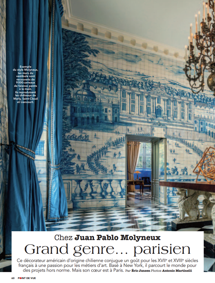 Chez Juan Pablo Molyneux : Grand genre… parisien