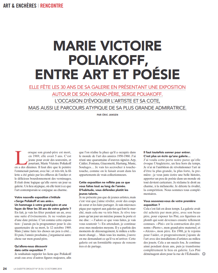 Marie Victoire Poliakoff, entre art et poésie