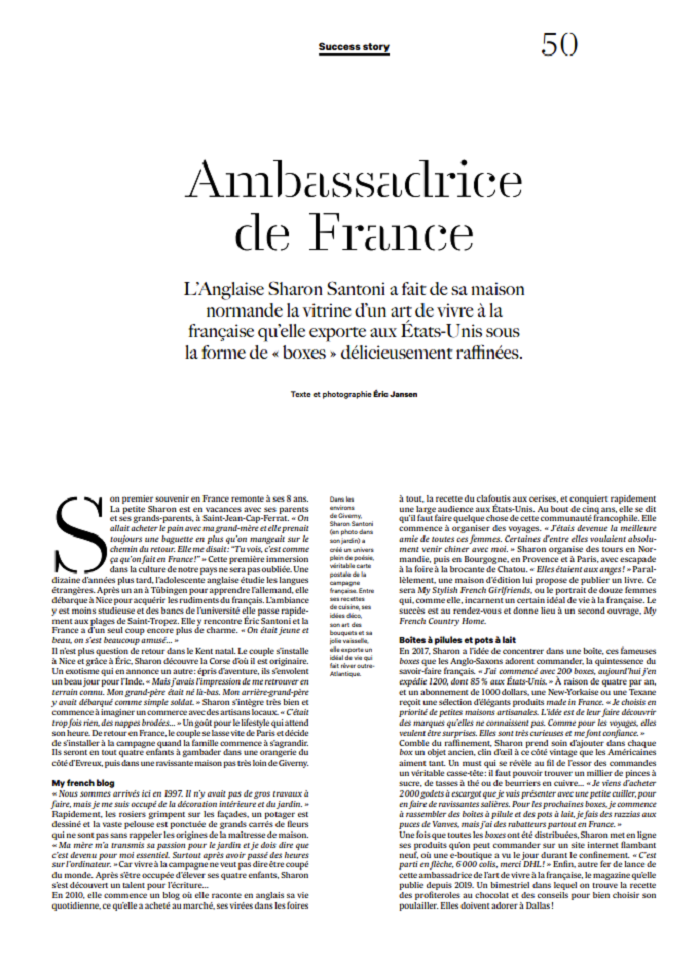 Sharon Santoni : Ambassadrice de France