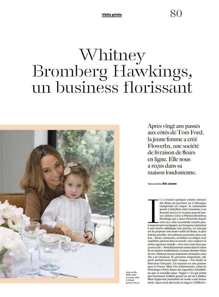 Whitney Bromberg Hawkings, un business florissant