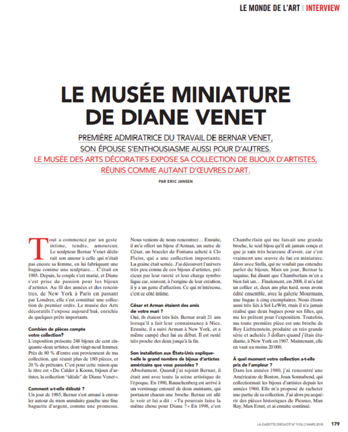 Le musée miniature de Diane Venet