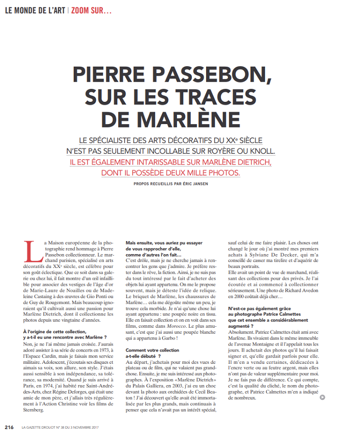 Pierre Passebon : Sur les traces de Marlène